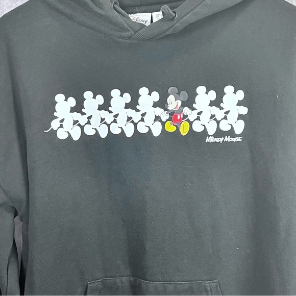 Disney Mickey Mouse Youth Large Black Pullover Hoodie - Picture 2 of 5